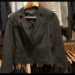 Elizabeth and James 3/4 sleeve cropped blazer